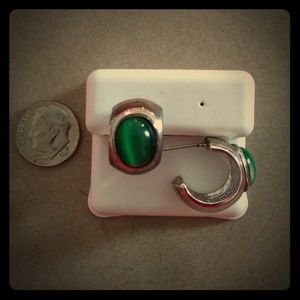 Vintage Malachite or Green Tiger's Eye